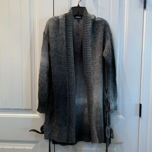 NWOT EXPRESS Gray Ombré Cardigan Duster Sweater M